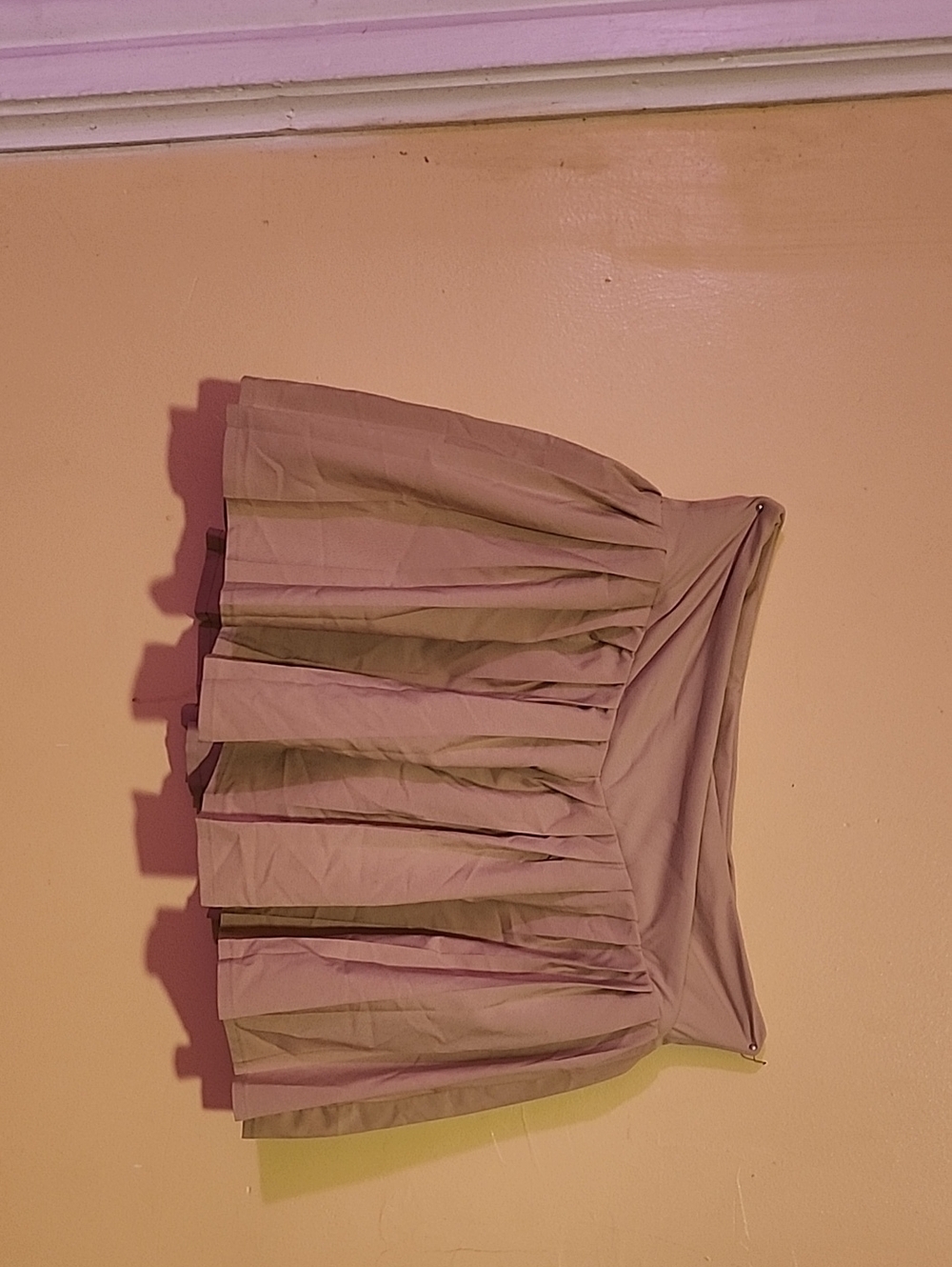 Forever 21 Taupe Pleated Skater Skirt With Shorts Underneath (Origionally $25)